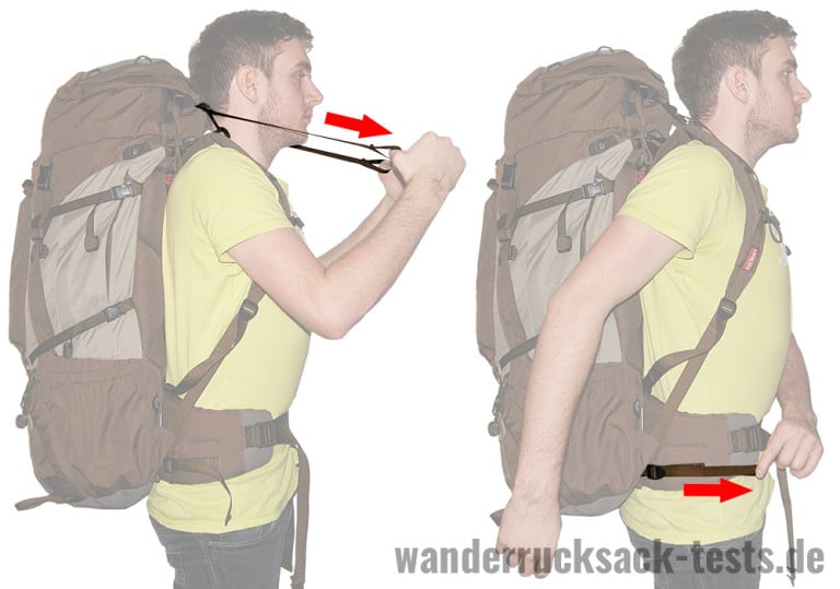 Rucksack richtig einstellen und anpassen Eine Anleitung › Wanderrucksack