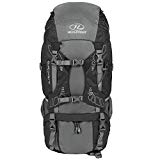 Highlander Erwachsene Rucksäck Discovery, Schwarz, 29 x 29 x 68 cm, 45 Liter, RUC180-BK