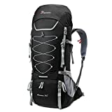 Mountaintop 75L Trekkingrucksacke Reiserucksack Wanderrucksack mit Regenhülle, 85 x 33 x 26 cm